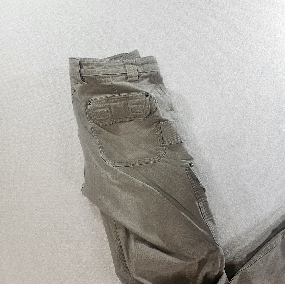 Duluth Trading Flex Fire Hose Cargo Pants Mens 34x36 Khaki - Picture 2 of 9